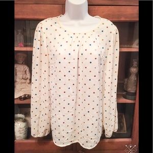 Size Large ModCloth Polka Dot Top— ImPeRfEcT!